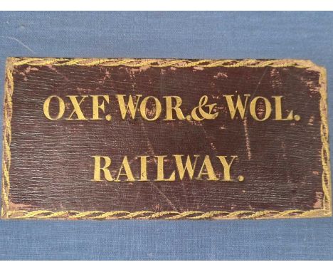I K Brunel Esq FRS Engineer, The Oxford, Worcester &amp; Wolverhampton Railway, 1844, the maps and sections stamped by Great 