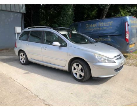 OW04 CCA, 2004 Peugeot 307 SW envy, 1.6 petrol 16v FWD, Low mileage good running spares or repairs, No MOT.The vehicle is gen