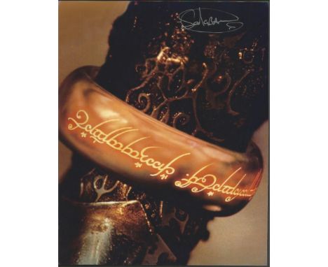 Sala Baker autographed photo. 8x10 inch colour photograph autographed by Sala Baker who played Sauron in Lord of the Rings tr