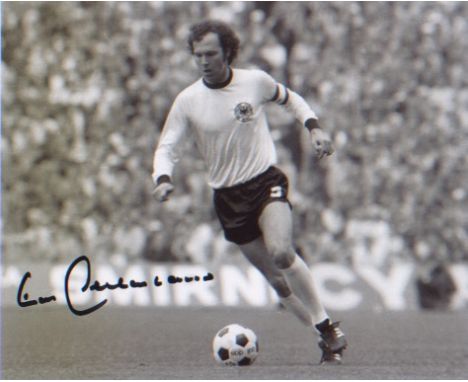 Franz Beckenbauer. 10x8 picture playing for West Germany. Excellent.  Good condition.  All items come with a Certificate of A