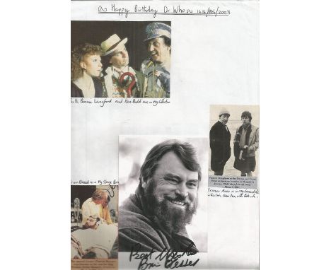 Brian Blessed autograph. 6x4 black and white portrait photo signed by Brian Blessed.  Good condition.  All items come with a 