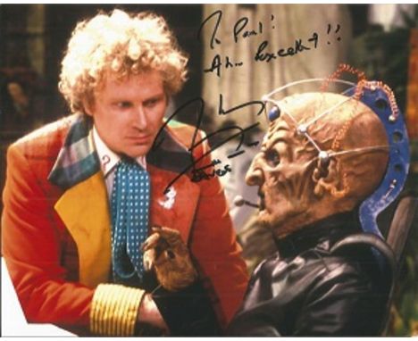Terry Molloy autographed photo. Colour 8x10 Doctor Who photo signed by the actor who played Davros - Terry Molloy.  Good cond