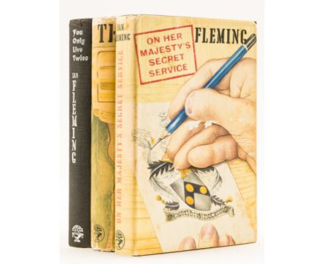 Fleming (Ian) On Her Majesty's Secret Service, light foxing, original boards with ski trail design to upper cover, dust-jacke