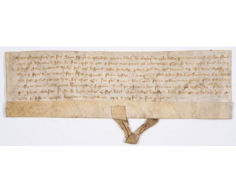 Suffolk, Little Thurlow.- Charter, grant by Simon Franceys of Great Thurlow and Alan le Barber of Little Thurlow to John le N