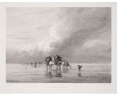 NO RESERVE Radclyffe (Edward) Etchings from the Drawings by the Late David Cox, 12 engraved plates, proofs on India paper, so