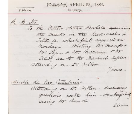NO RESERVE South America &amp; England.- [Blackburn (John, resident engineer to the Colne Valley Water Works, Bushey, Herts.,