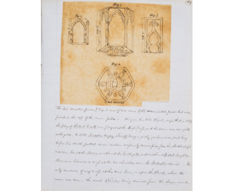 Cheshire.- Brushfield (Thomas Nadauld, lunacy specialist, antiquary and author, 1828-1910) Cheshire Scraps, autograph manuscr