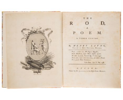 Oxford imprint.- Layng (Henry) The Rod, A Poem, engraved frontispiece (lightly browned), some light foxing, particularly to t