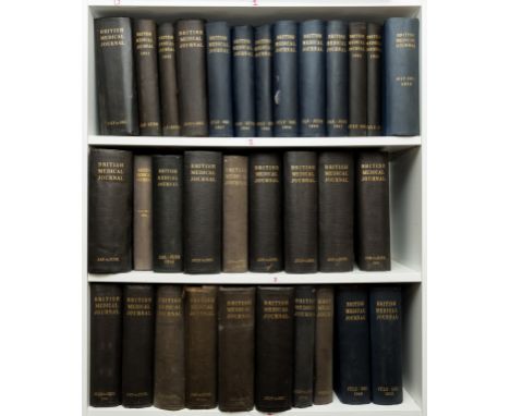 NO RESERVE Medical and scientific journals.- A collection of c. 130 vol. of medical and scientific journals, comprising BMJ (