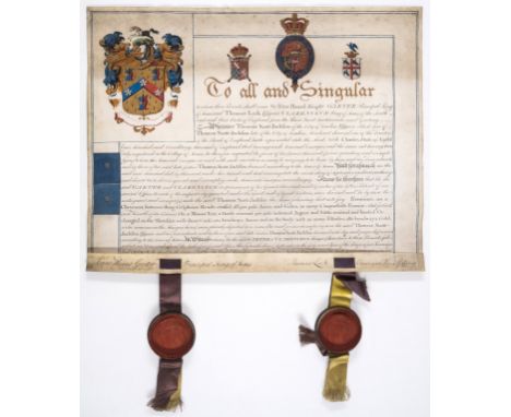 Heraldry.- Heard (Sir Isaac, herald, Garter Principal King of Arms, 1730-1822) &amp; Thomas Lock, Clarenceux King of Arms, fl