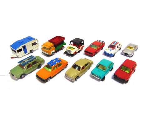 ELEVEN GUISVAL (SPAIN) MINIATURE DIECAST MODEL VEHICLES comprising a Renault 9; Seat 127; Renault 18 GTS (lacking one rear li