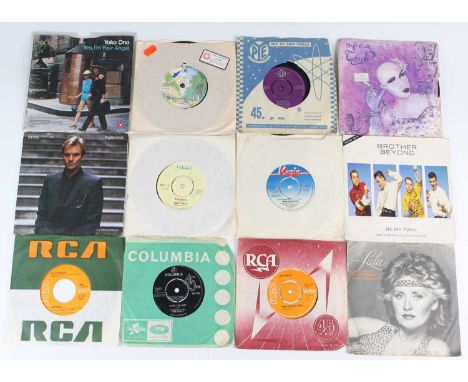 A collection of assorted 7" singles mainly 1960's-80's to include Status Quo - The Anniversary Waltz, Paul McCartney And The 