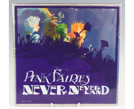 Pink Fairies - Never Neverland, 1971 UK Special edition, Polydor 2383 045 A//1 / B//1, in stencilled PVC outer, containing ga