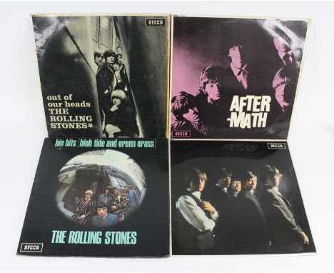 The Rolling Stones, a collection of six LPs to include Big Hits (High Tide And Green Grass), TXL 101 large Decca logo without