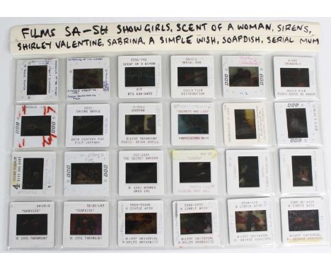 A large collection of TV and Film stills department negatives, many Warner Bros, Universal, Paramount, BBC and Channel 4 to i