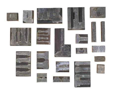 'Old Cornish Crosses' Printers blocks used in the seminal work by Arthur G. Langdon.  Over seventy steel and wood printer blo