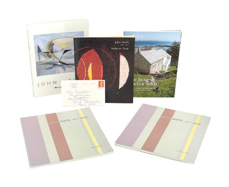 John Wells  Five publications related to the artist and a hand-written letter from the artist to author, John Branfield  A ha