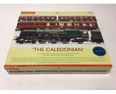 Hornby OO gauge Limited Edition 987/3000 The Caledonian box train set with 4-6-2 "King George VI" Princess Coronation Class (