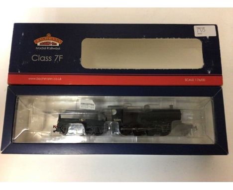Bachmann OO gauge Class 57XX 8732 BR black late crest 32-216, Class 64XX 6424 GWR green 31-635A, Class 7F 53809 31-011 all bo