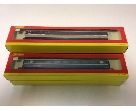 Hornby OO gauge Anglia Railways Carriages R 4138A, R4137A (x2) &amp; R4136A (x2), plus five BR carriages, GWR coach, LMS coac