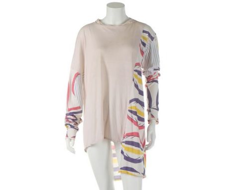 A Westwood/McLaren `Pirate' collection printed cotton jersey shirt, Autumn-Winter, 1981-82, World's End label, with spot and 