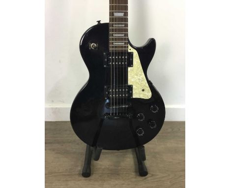 EPIPHONE 'LES PAUL MODEL' ELECTRIC GUITAR,serial no. U98021649, with associated soft caseCondition generally good. Some minor