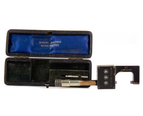 CICERI SMITH'S CICERIMET MICROMETER,No. 29, in original fitted case with miniature spanner