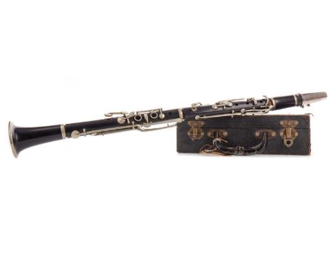 CLARINET, PARIS S.M.L.,with nikel plated mounts, cased
