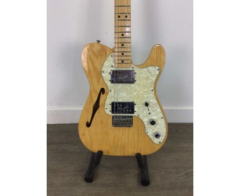 FENDER TELECASTER ELECTRIC GUITAR,no. MN9387235, thinline, hollow-body, made in Mexico, natural finish, 98.5cm long, in soft 