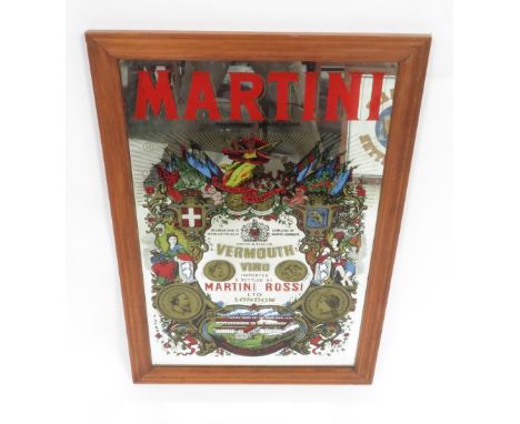A vintage Martini mirror, along with an English ale strong bitter mirror