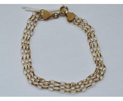 A small 9ct gate bracelet 2.7g