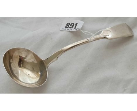 A plain fiddle pattern sauce ladle London 1839 by Lias Bros - 75 gms 