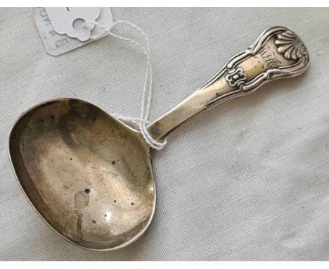 A Georgian caddy spoon King's pattern, single struck – London 1820 by GW