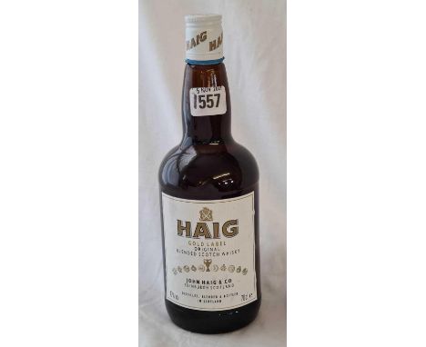 A Haig gold label scotch whiskey