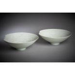 A pair of Chinese Qingbai 'Boys' bowls