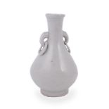 A Chinese white glazed vase