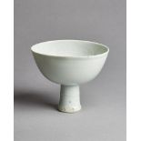 A fine Chinese Shufu-type moulded stem bowl