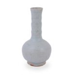 A Chinese pale celadon bottle vase