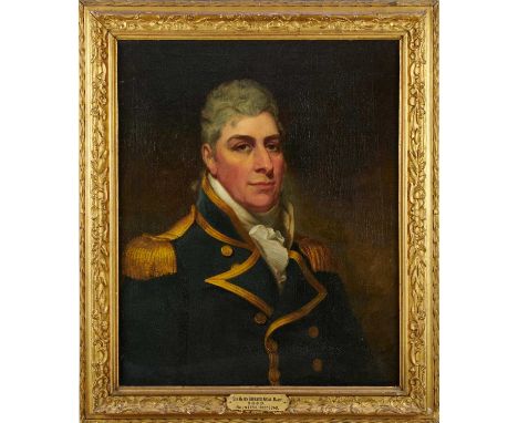 English School, oil on canvas, Regency portrait of Sir Harry Burrard Neal, K.G.C.B. (1765-1840) in uniform, relating to a por