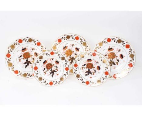 A set of ten Royal Crown Derby Imari palette dinner plates and ten matching dessert plates - Pattern 8687 (20)All in good ord