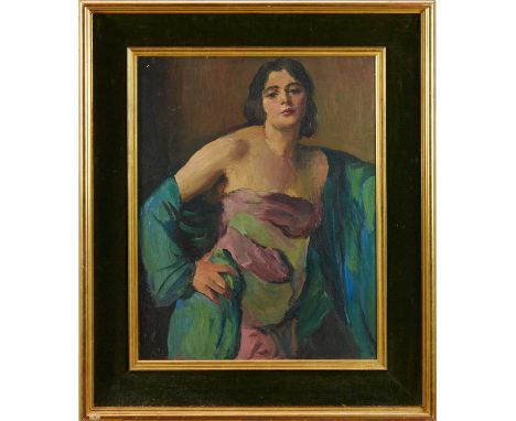 *Gerald Spencer Pryse (1882-1956) oil on board - half length portrait of a girl, 50 x 40cm, framedProvenance: from the artist