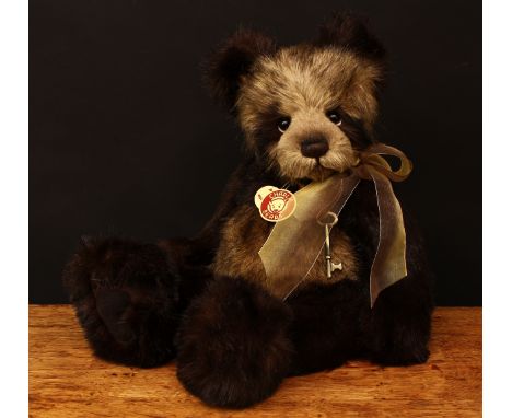 Charlie Bears CB114809 Caleb Panda teddy bear, from the 2011 Charlie Bears Plush Collection, designed by Isabelle Lee, 48cm h