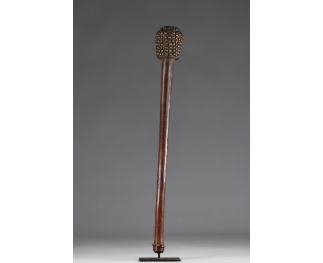 Tchokwe club - coll. private Belgian - early 20th century - DRC - AfricaRegion: AfricaPeriod: early 20th centurySizes: H=610m