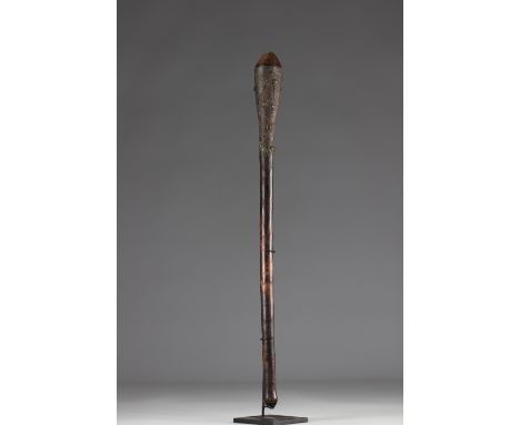 Tchokwe club - coll. private Belgian - early 20th century - DRC - AfricaRegion: AfricaPeriod: early 20th centurySizes: H=600m