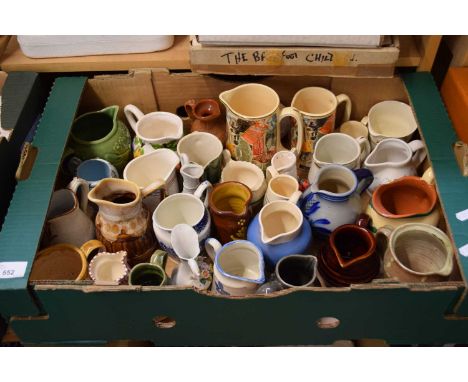 QUANTITY OF APPROX 32 VARIOUS CERAMIC JUGS WITH VARIOUS DESIGNS