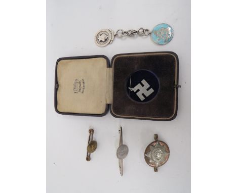 Small Selection of Items Including L31 Zeppelin Souvenir alloy 'Good Luck' swastika engraved 'Zepp. L31 Potters Bar 1.10.16' 