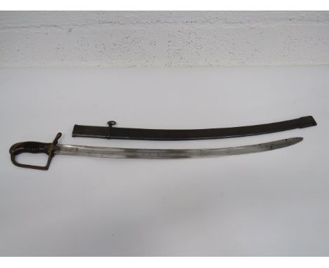 Polish M1934 Cavalry Sword With Named Hilt 32 3/4 inch, single edged, slightly curved blade with large fuller and narrow rear