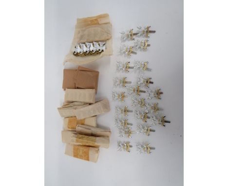 Quantity of Cavalry Cap and Collar Badges consisting 20 x anodised 3rd Carabiniers cap badges ... 40 x anodised 11th Hussars 