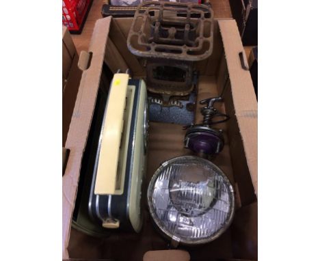 A spot light and stove etc.