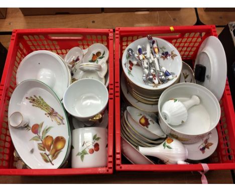 Two boxes of Royal Worcester 'Evesham'